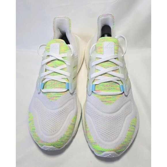 Adidas UltraBoost 22 GX5913 – White Bliss / Solar Green – US Men’s Size 9 - Picture 4 of 14